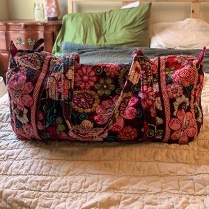 Mod Floral Pink Duffel Bag Weekender